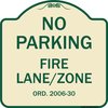 Signmission Princeton New Jersey No Parking Fire Lane Zone Heavy-Gauge Aluminum Sign, 18" x 18", TG-1818-23273 A-DES-TG-1818-23273